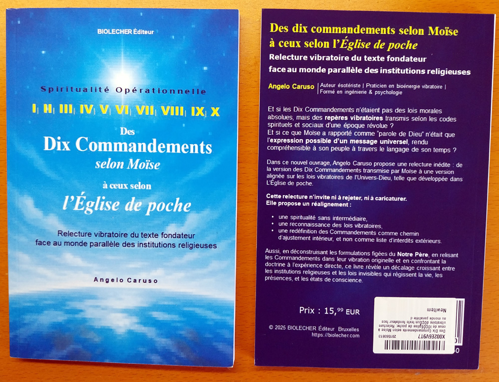 Les Dix Commandements selon l’Église de poche, de la Trilogie de Angelo Caruso